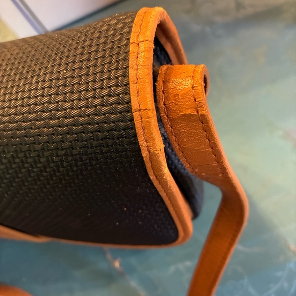 Vintage Yves Saint Laurent Black and Tan Woven Crossbody Bag & Box - Picture 10 of 15